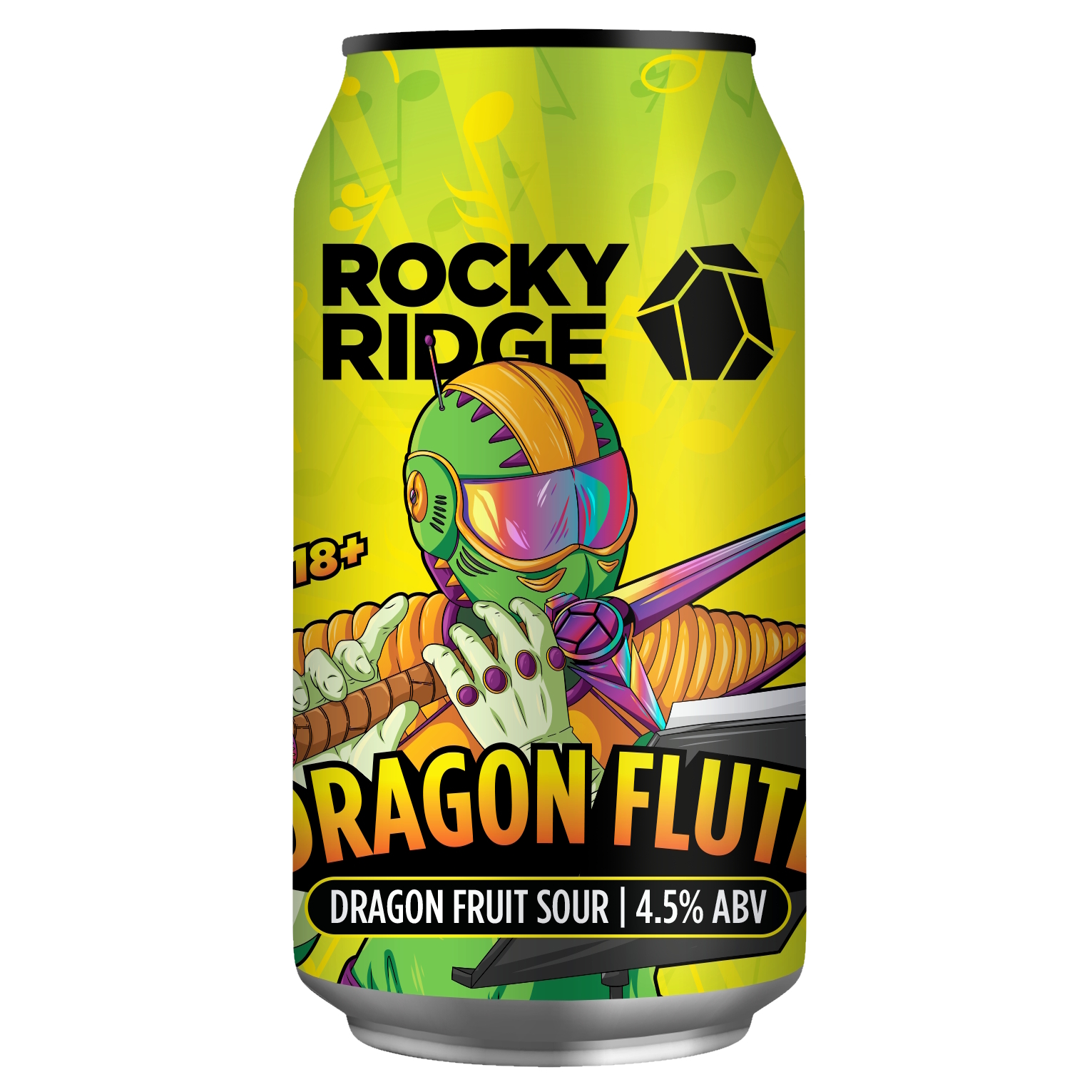 Rocky Ridge Dragon Flute beer Label Full Size