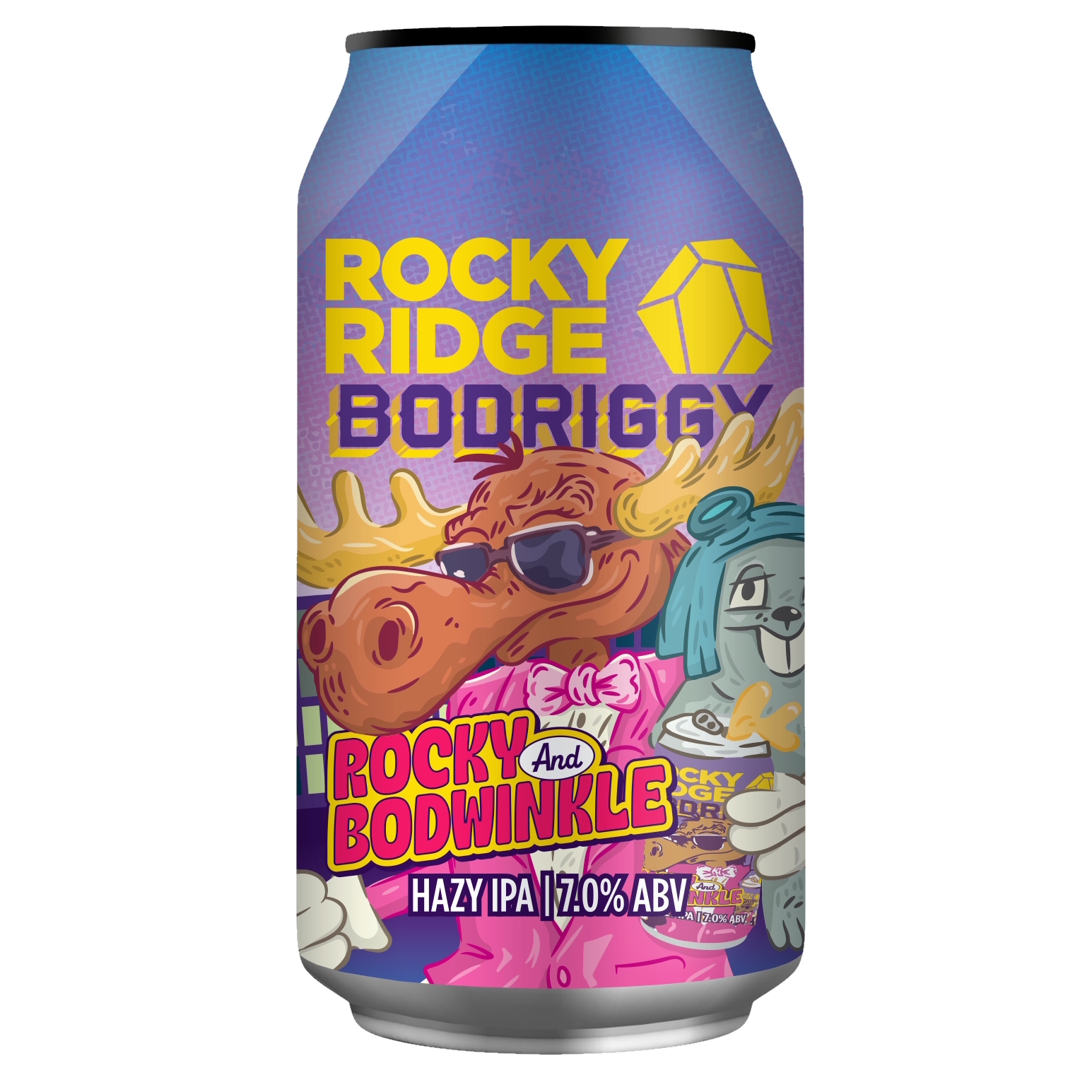 Rocky Ridge + Bodriggy Rocky & Bodwinkle beer Label Full Size