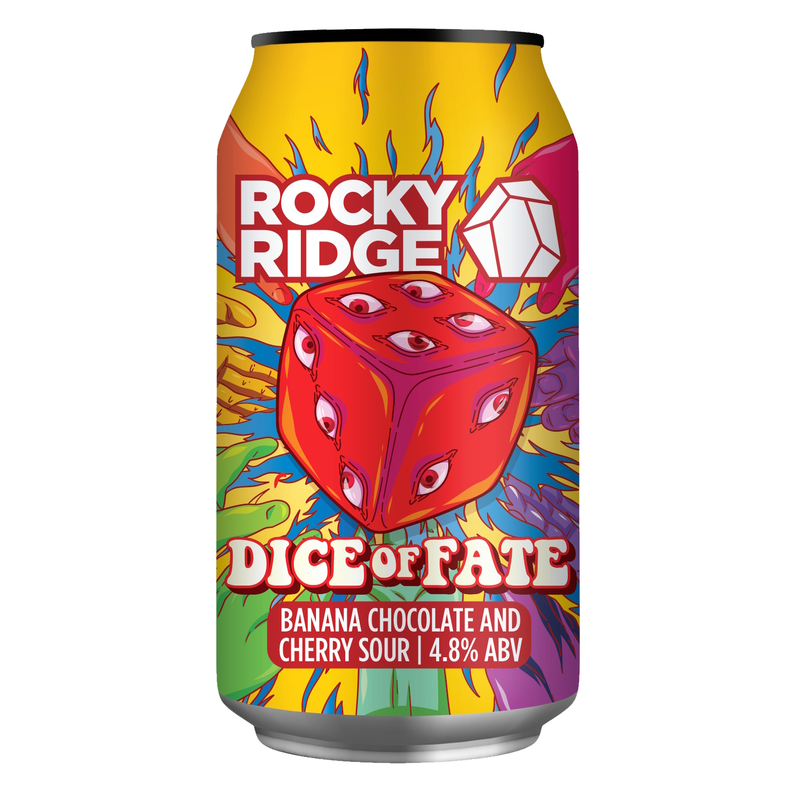 Rocky Ridge Dice Of Fate beer Label Full Size