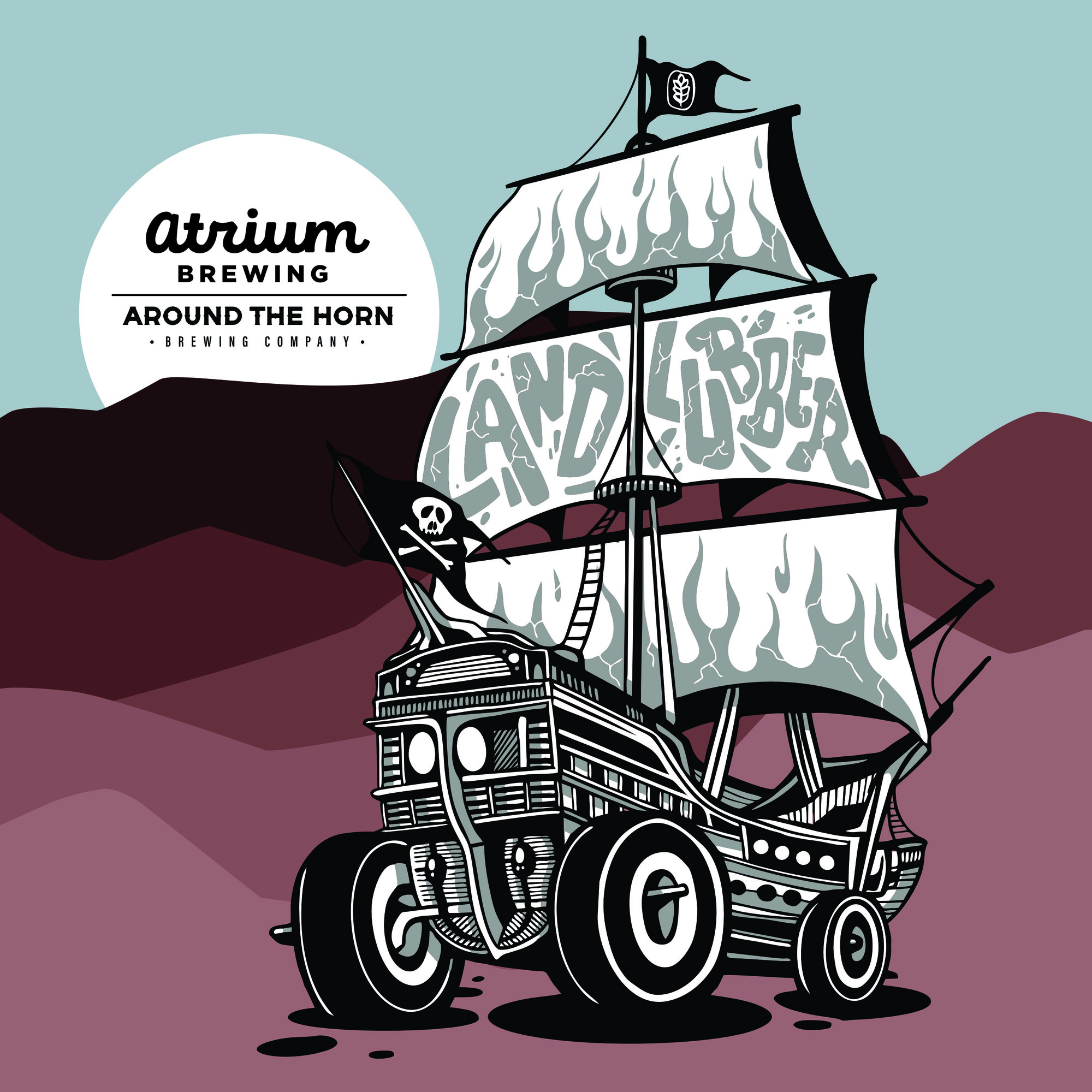 Atrium Landlubber beer Label Full Size