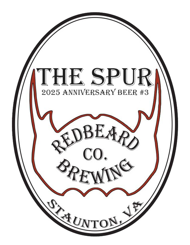 Redbeard Brewing The Spur - 2025 Anniversary Beer #3 beer Label Full Size