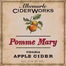 Albemarle Ciderworks Pomme Mary beer Label Full Size
