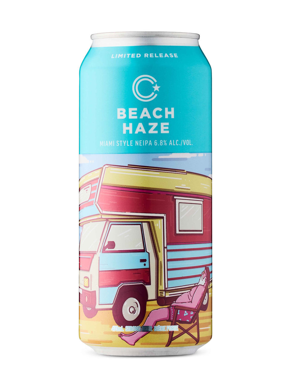 Collective Arts Beach Haze beer Label Full Size