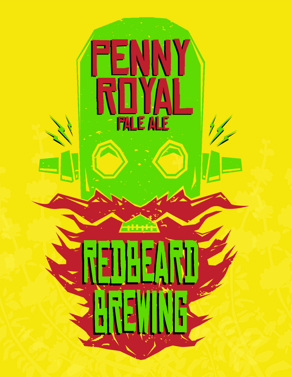 Redbeard Brewing Pennyroyal Pale beer Label Full Size