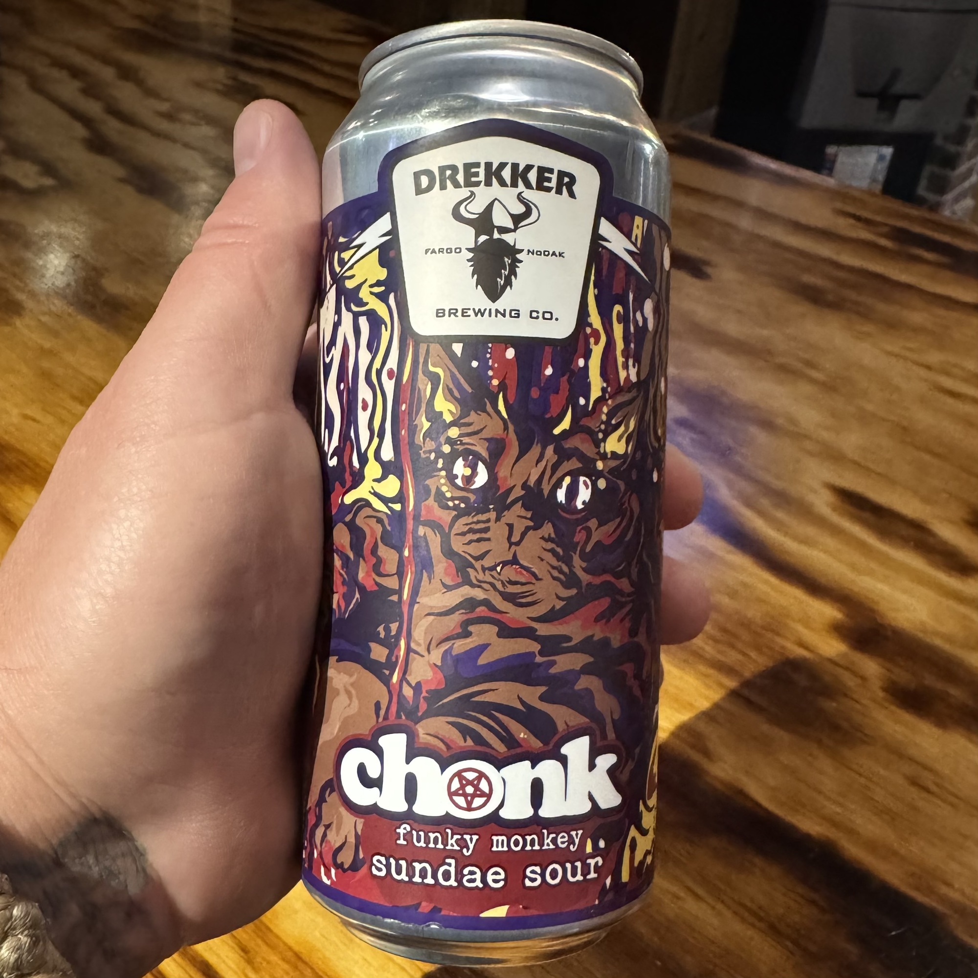 Drekker Chonk Funky Monkey Sundae Sour beer Label Full Size