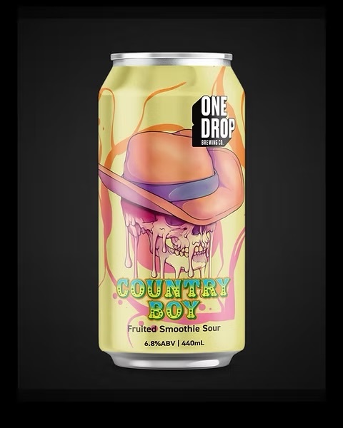 One Drop Country Boy beer Label Full Size