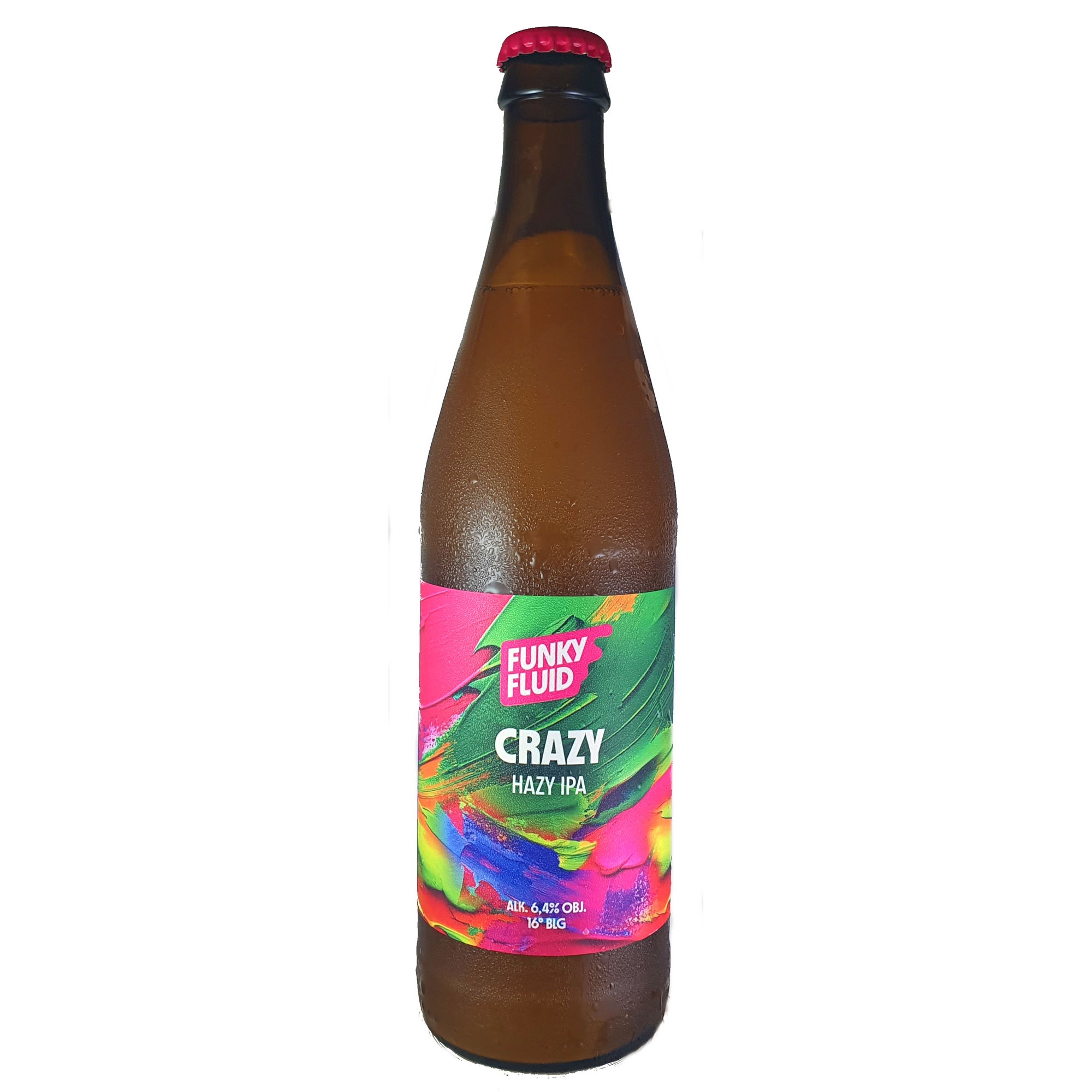 Funky Fluid Crazy beer Label Full Size