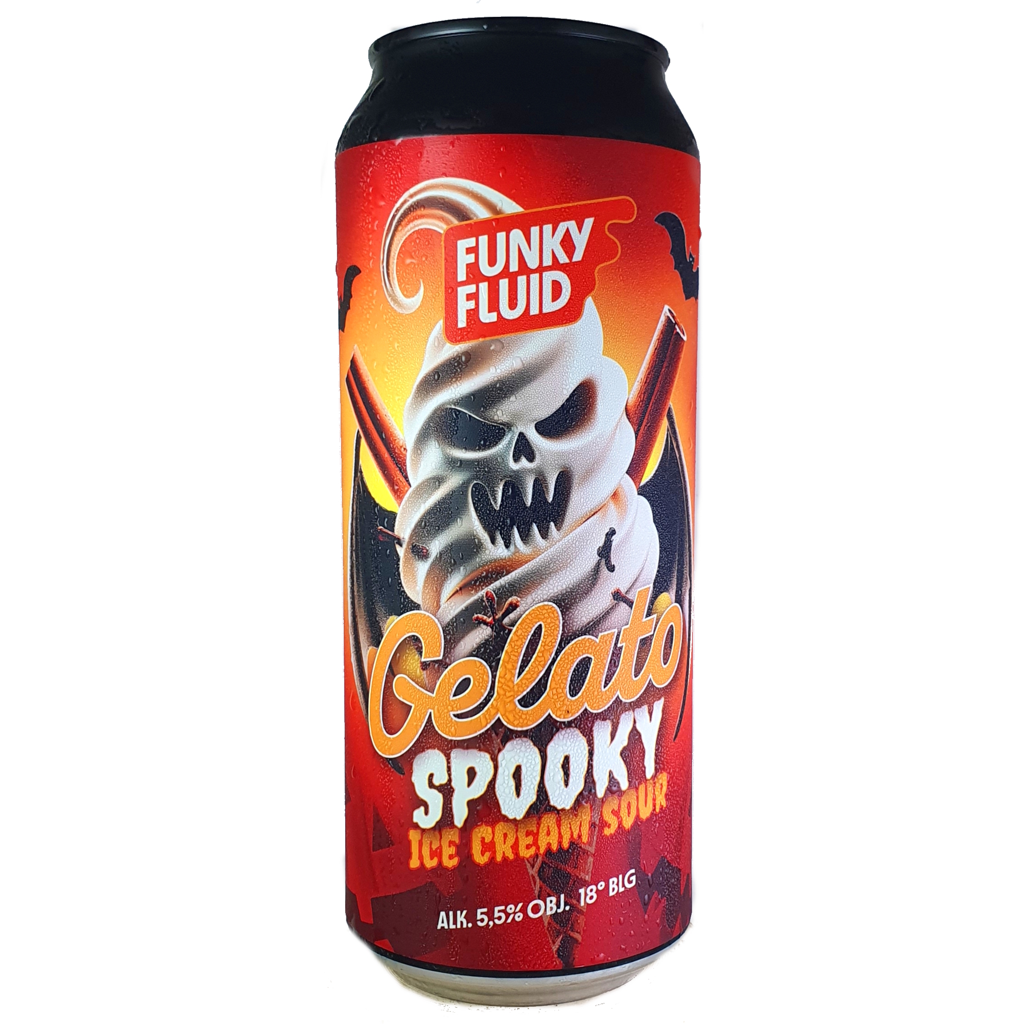 Funky Fluid Gelato: Spooky beer Label Full Size