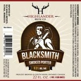 Highlander Blacksmith Smoked Porter beer