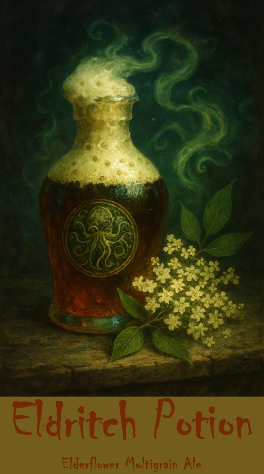 Old Mill Eldritch Potion beer Label Full Size