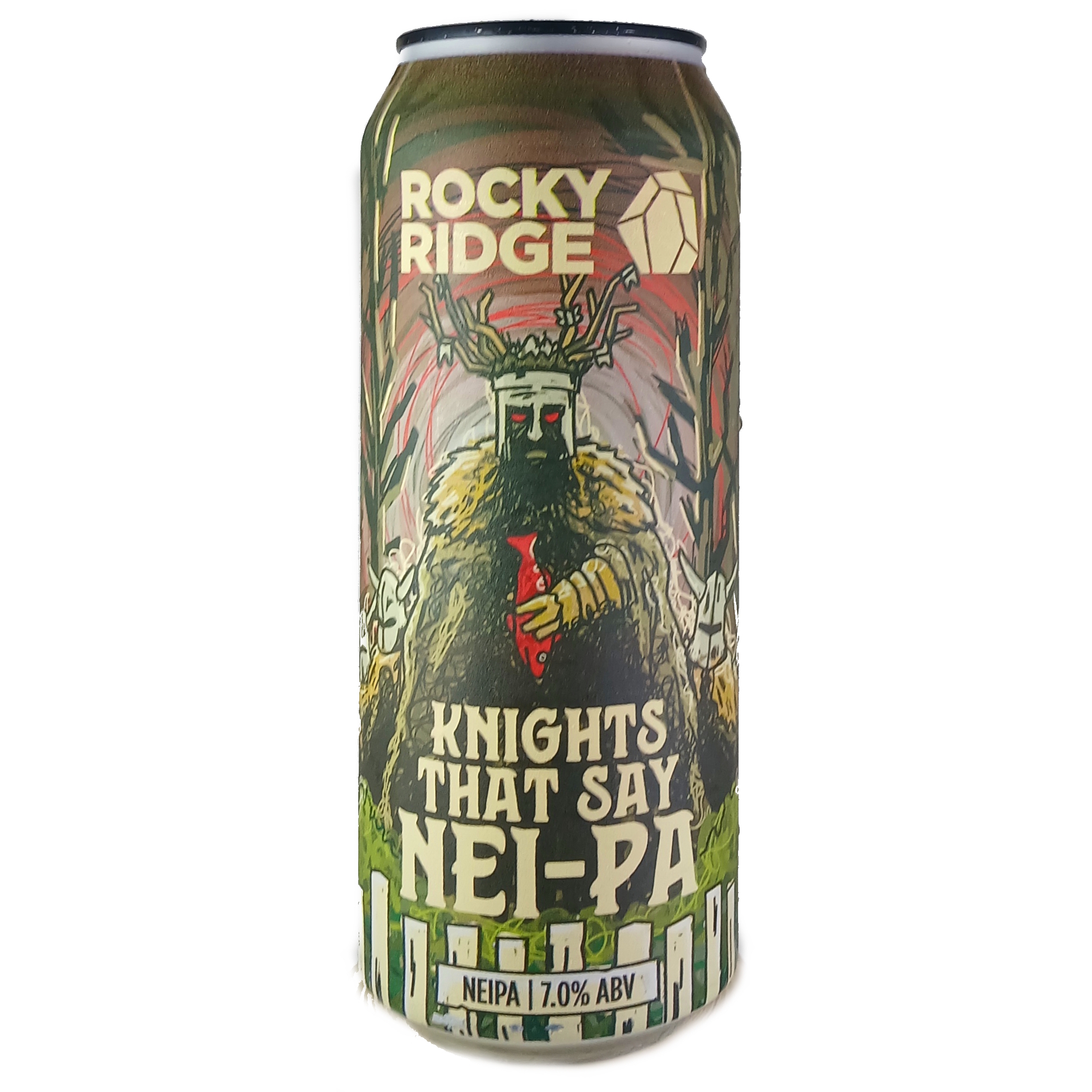 Rocky Ridge Knights That Say Nei Pa beer Label Full Size