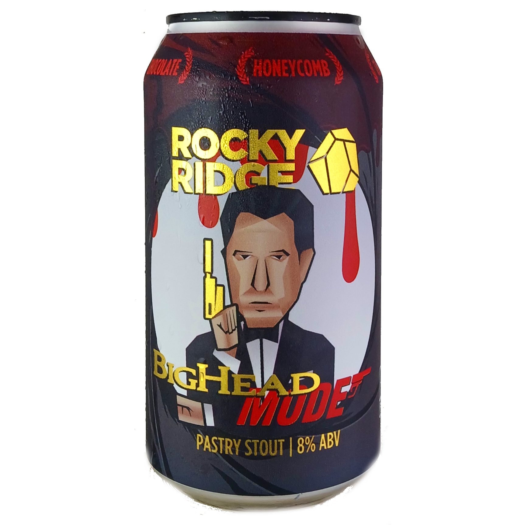 Rocky Ridge Big Head Mode beer Label Full Size