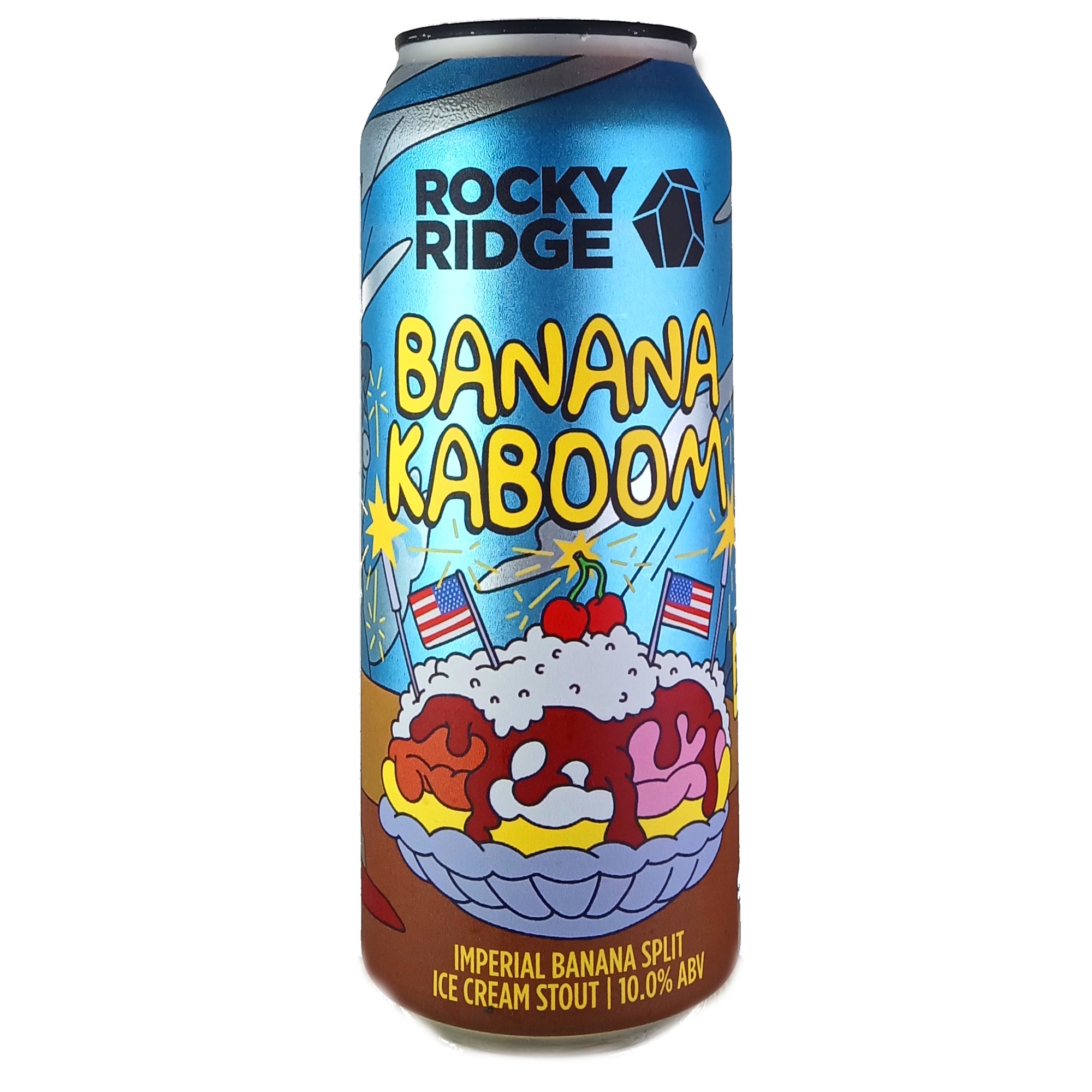 Rocky Ridge Banana Kaboom beer Label Full Size
