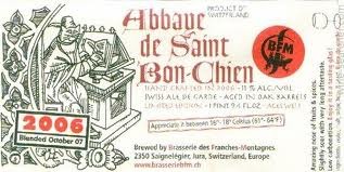 BFM Abbaye de Saint Bon-Chien 2009 beer Label Full Size