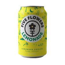 Five Flowers THC Lemonade Cooler beer Label Full Size