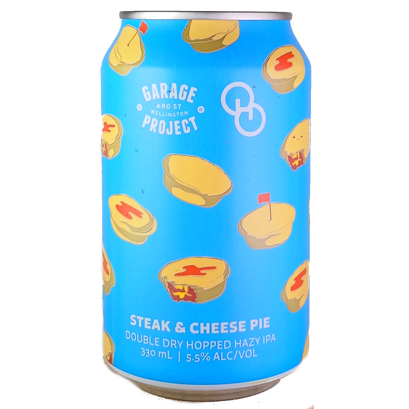 Garage Project + Other Half Steak & Cheese Pie beer Label Full Size