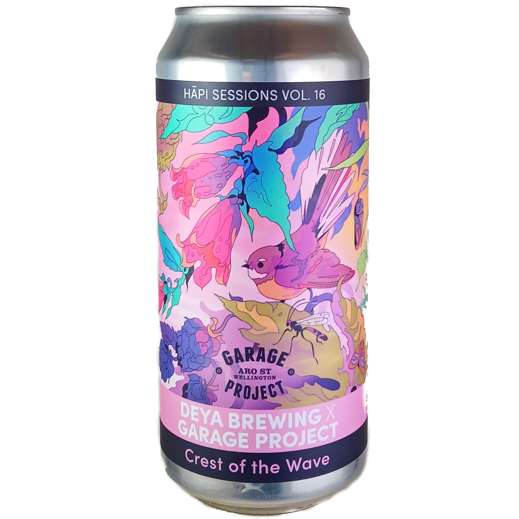 Garage Project + DEYA Hapi Sessions: Crest Of The Wave beer Label Full Size