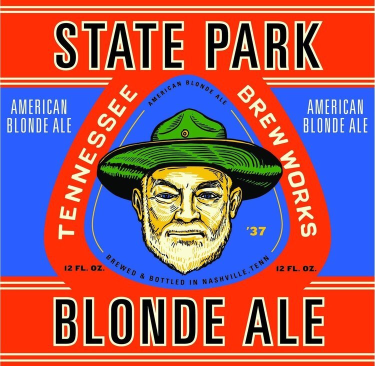 Tennessee State Park Blonde beer Label Full Size
