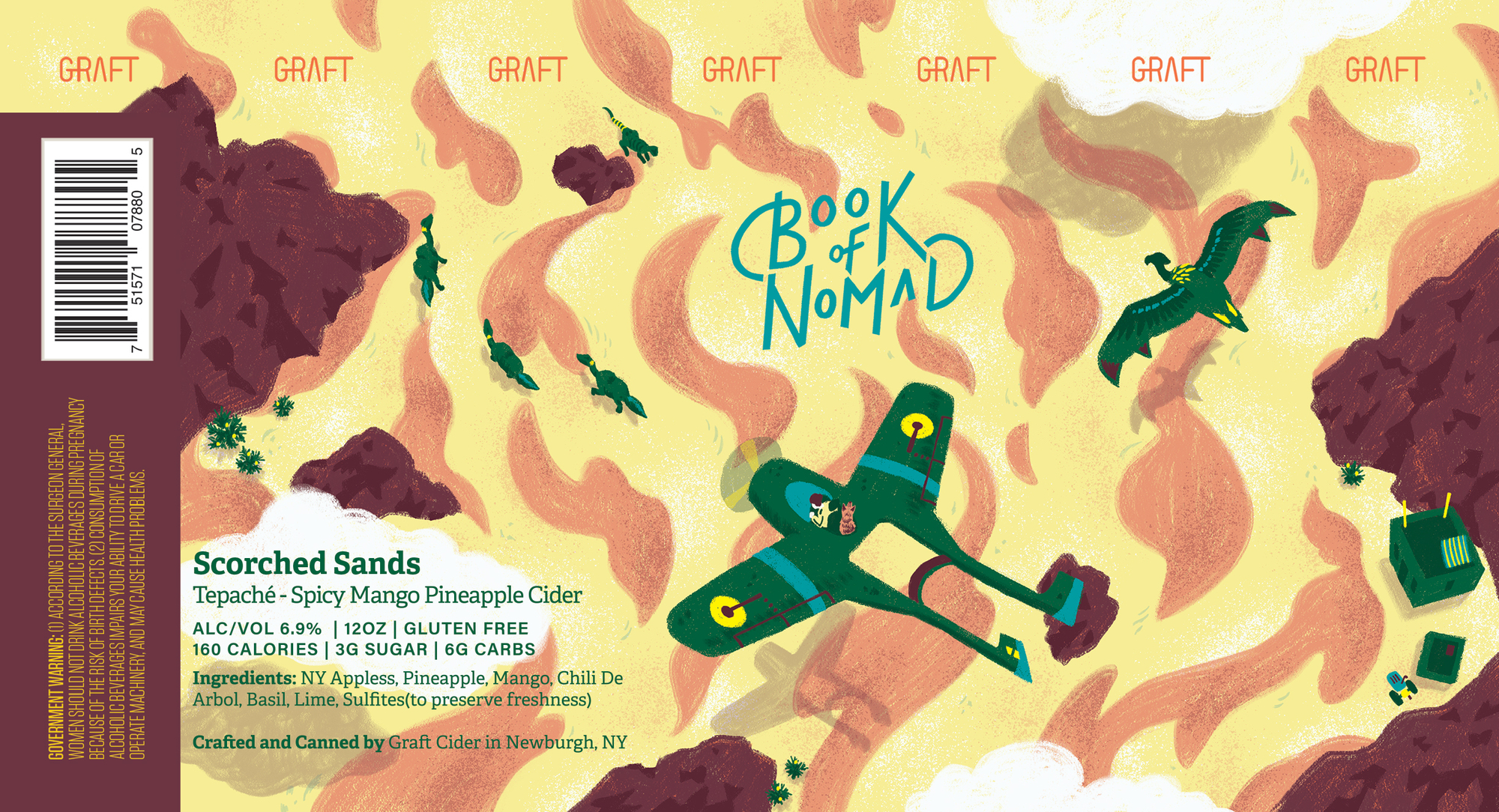 Graft Book Of Nomad I Scorched Sands beer Label Full Size