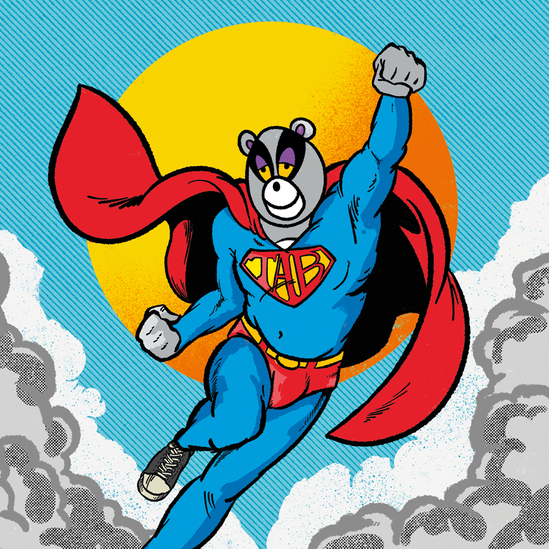 Tripping Animals Super Bandido beer Label Full Size
