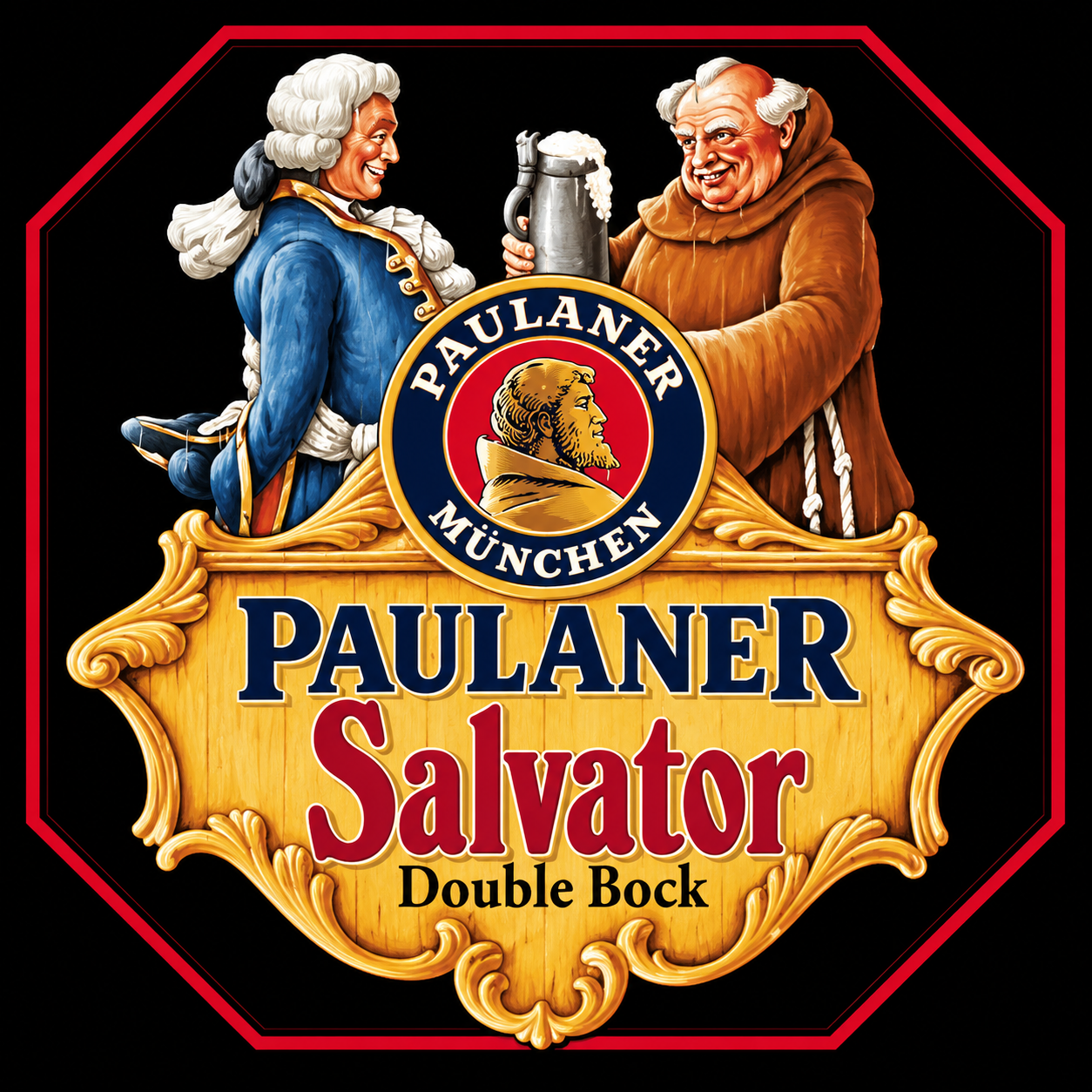 Paulaner Salvator beer Label Full Size