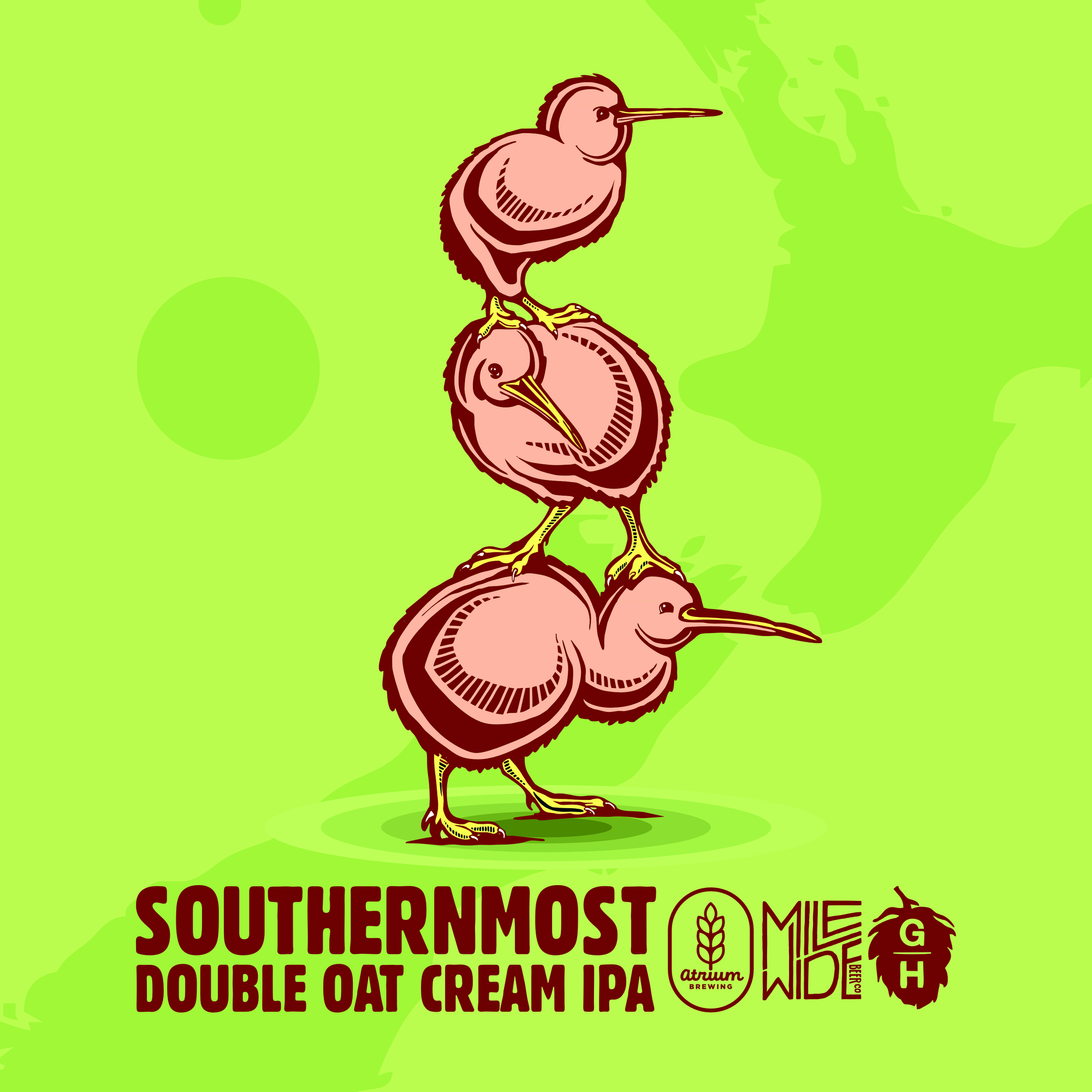 Atrium Southernmost beer Label Full Size