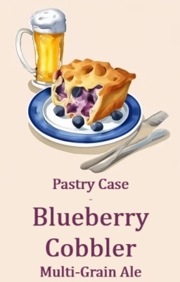 Old Mill Pastry Case: Blueberry Cobbler beer Label Full Size