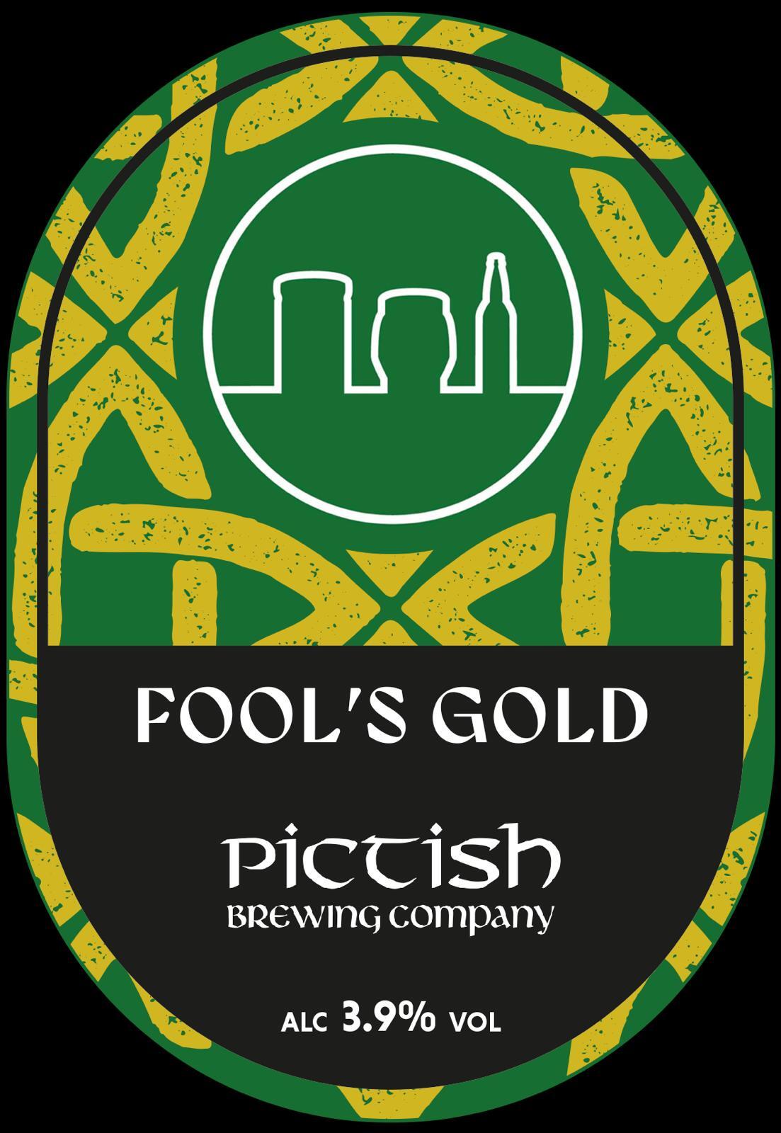 Pictish Fools Gold beer Label Full Size