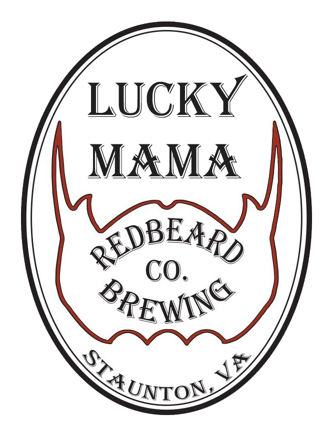 Redbeard Brewing Lucky Mama beer Label Full Size