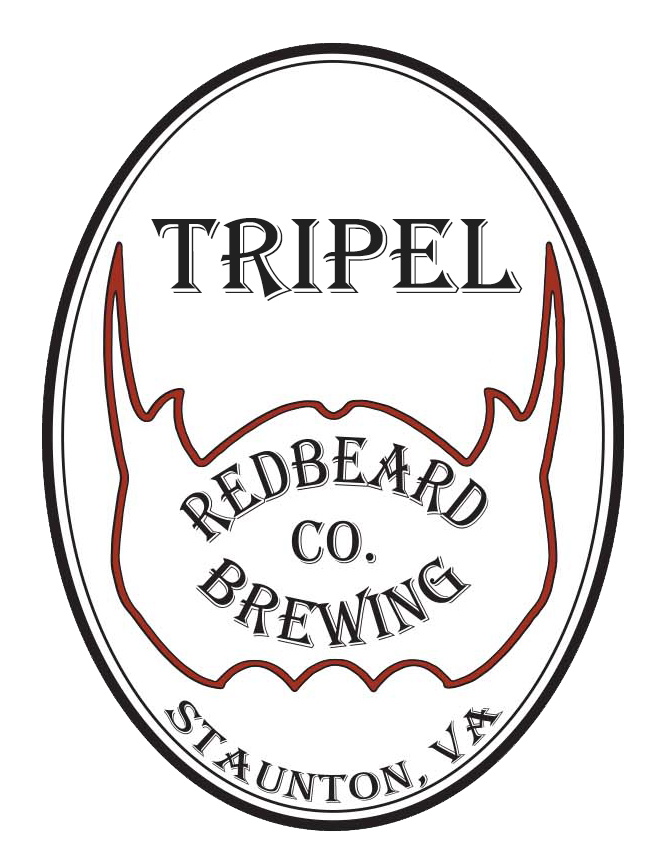 Redbeard Brewing Tripel beer Label Full Size
