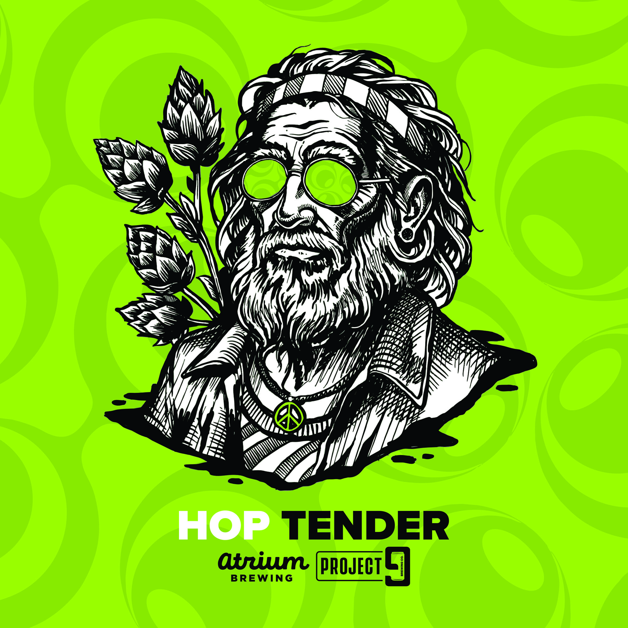 Atrium Hoptender beer Label Full Size