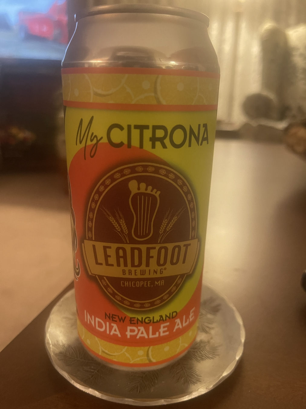 Leadfoot My Citrona beer Label Full Size