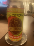 Leadfoot My Citrona beer