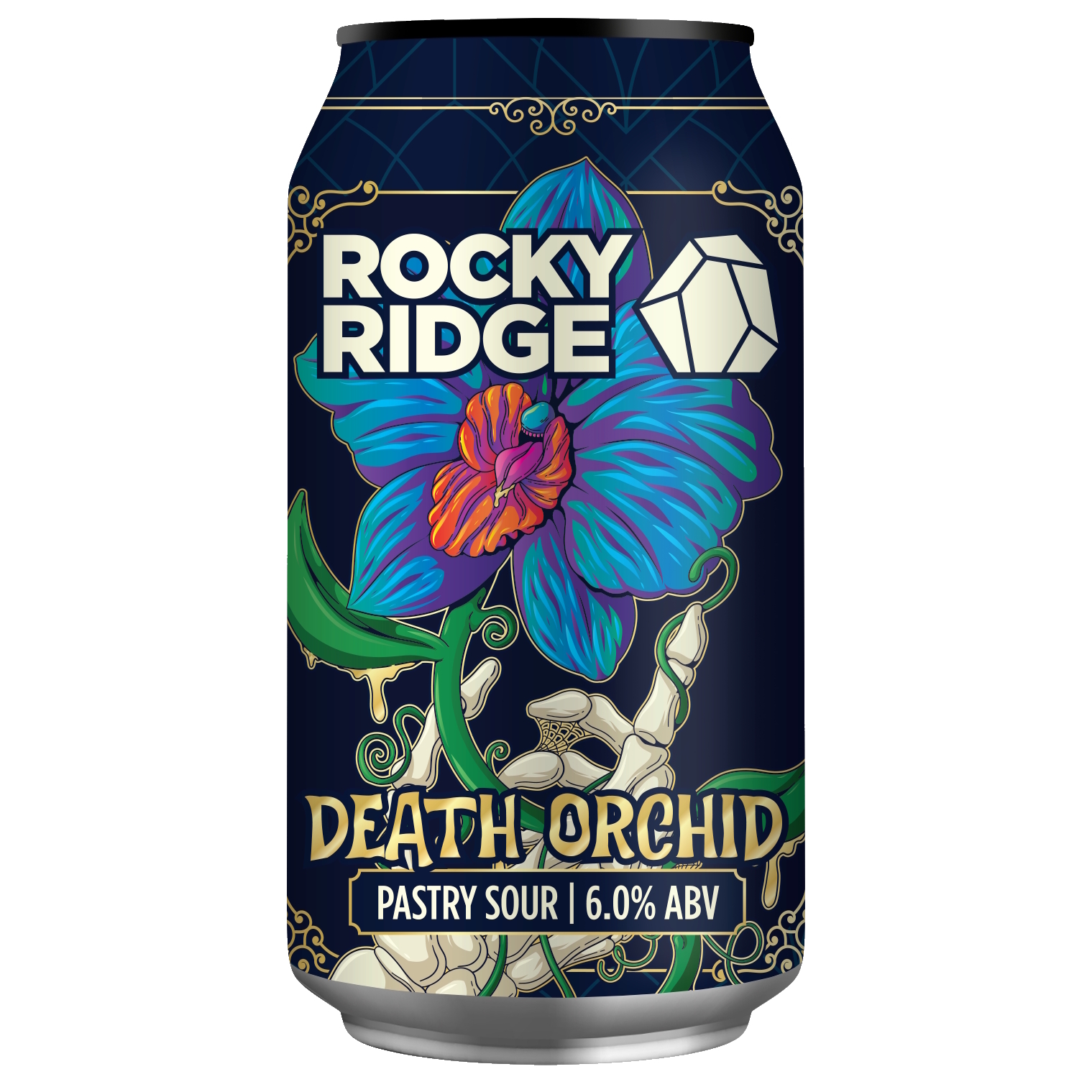 Rocky Ridge Death Orchid beer Label Full Size