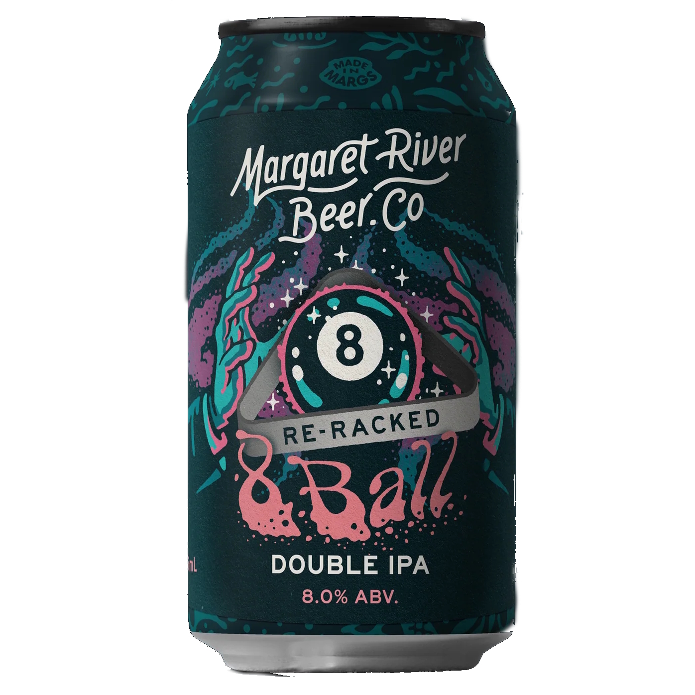 Margaret River 8 Ball Dipa Re Racked beer Label Full Size