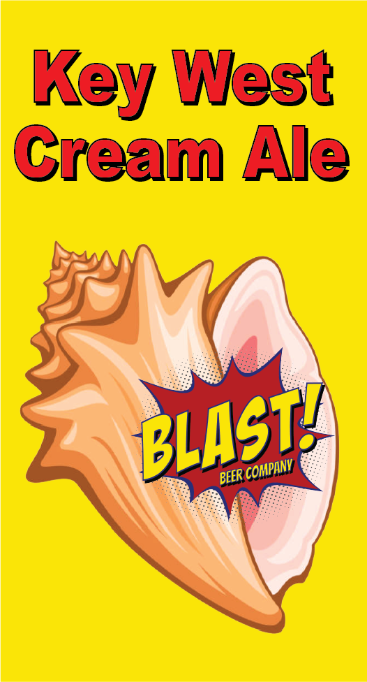 Blast 13 - Key West Cream Ale beer Label Full Size