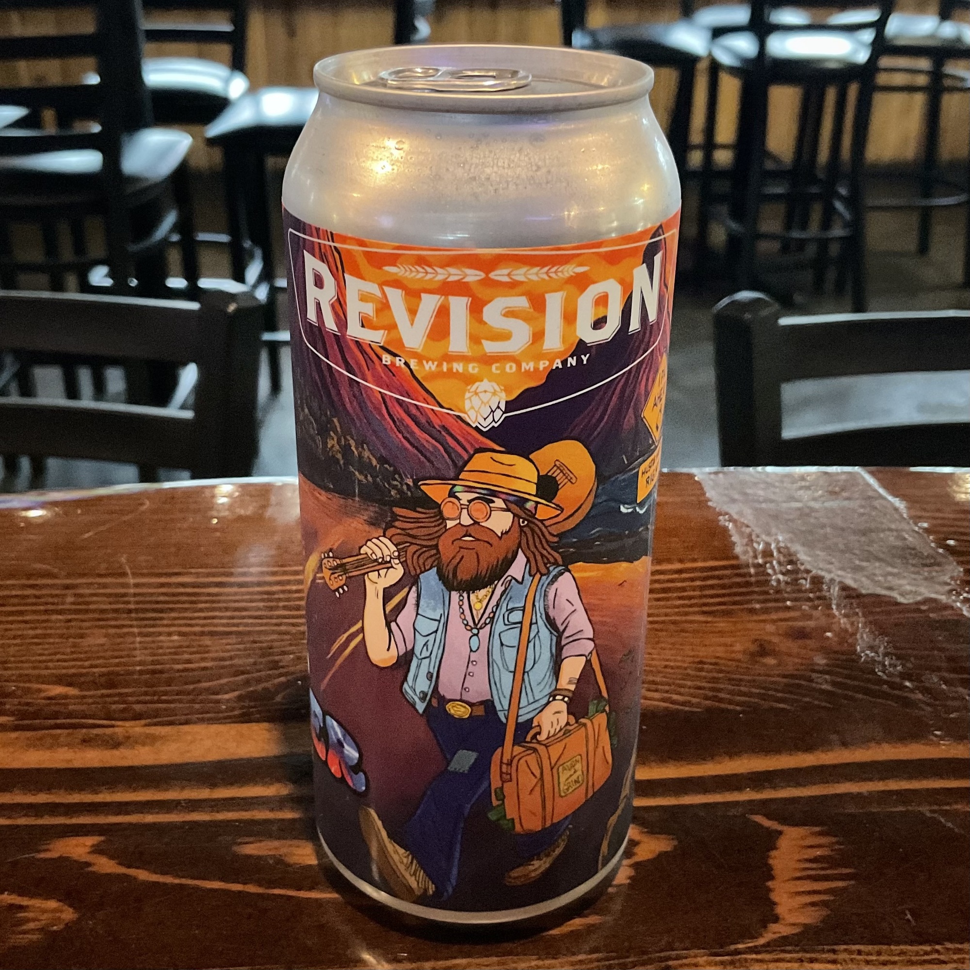 Revision Hippie Hustler beer Label Full Size