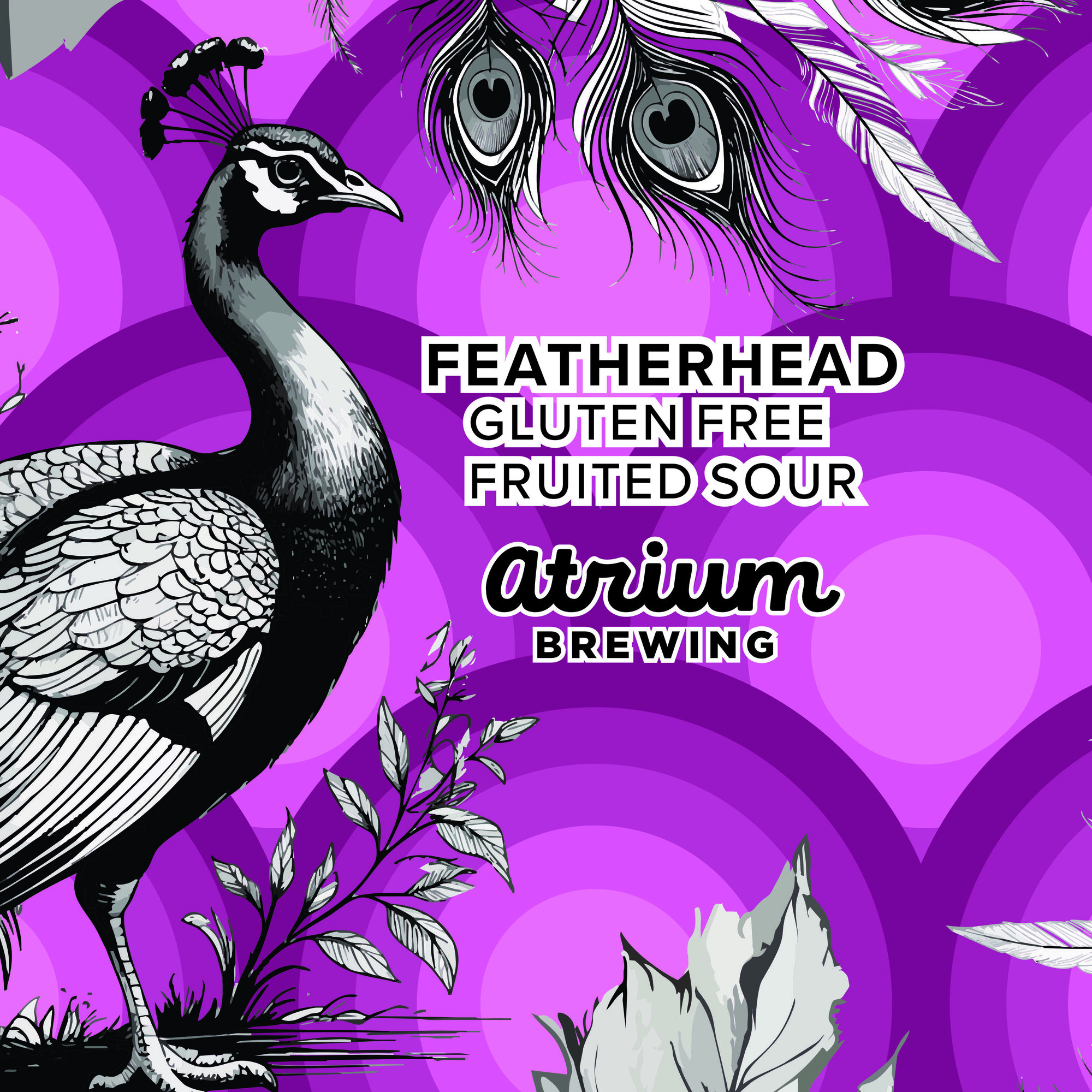 Atrium Featherhead beer Label Full Size