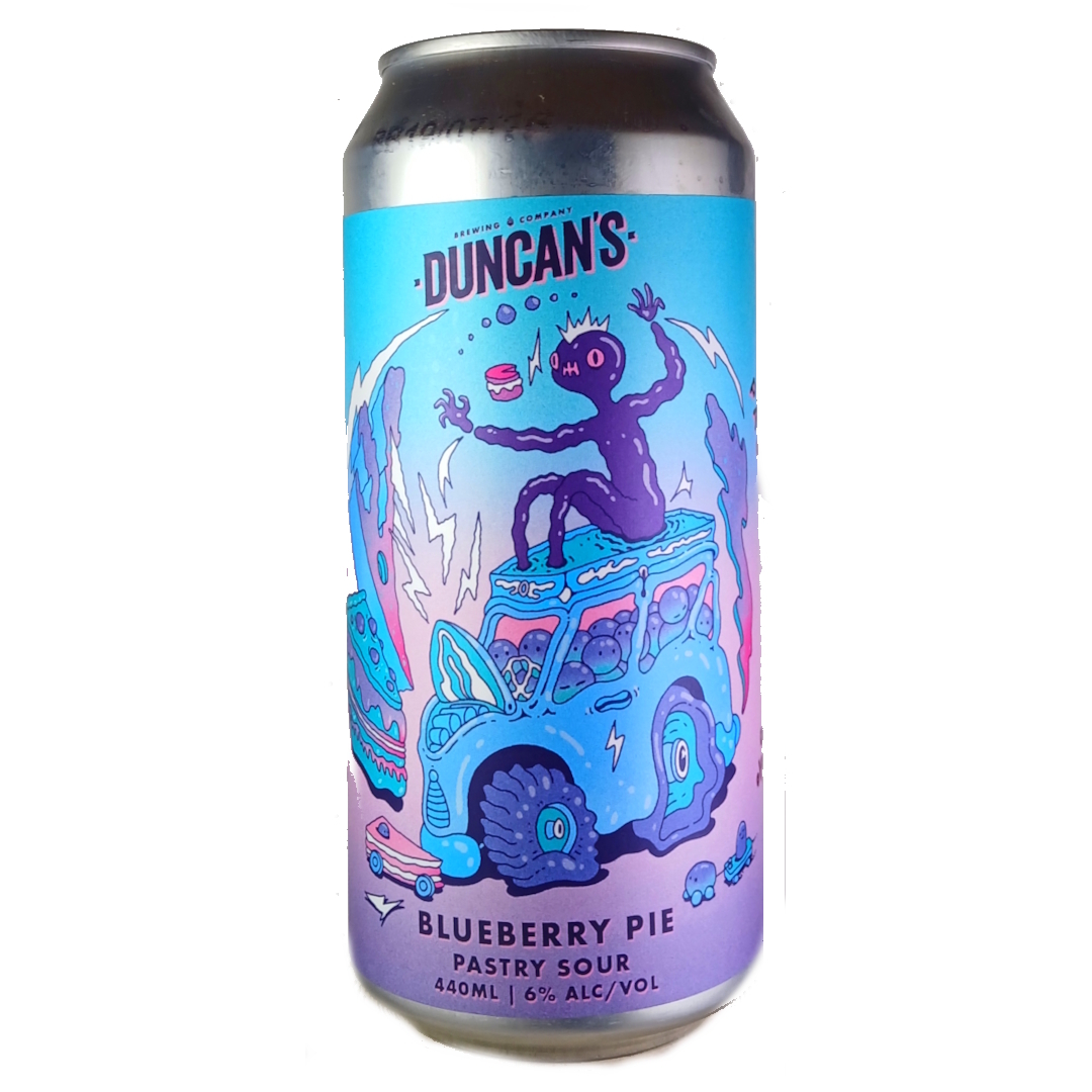 Duncan's Blueberry Pie beer Label Full Size
