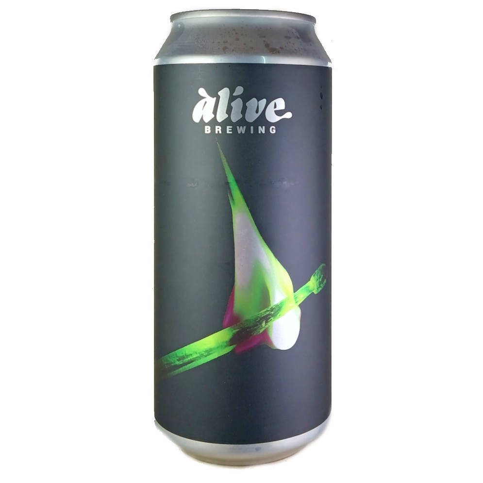 Alive Brewing Green Fire beer Label Full Size