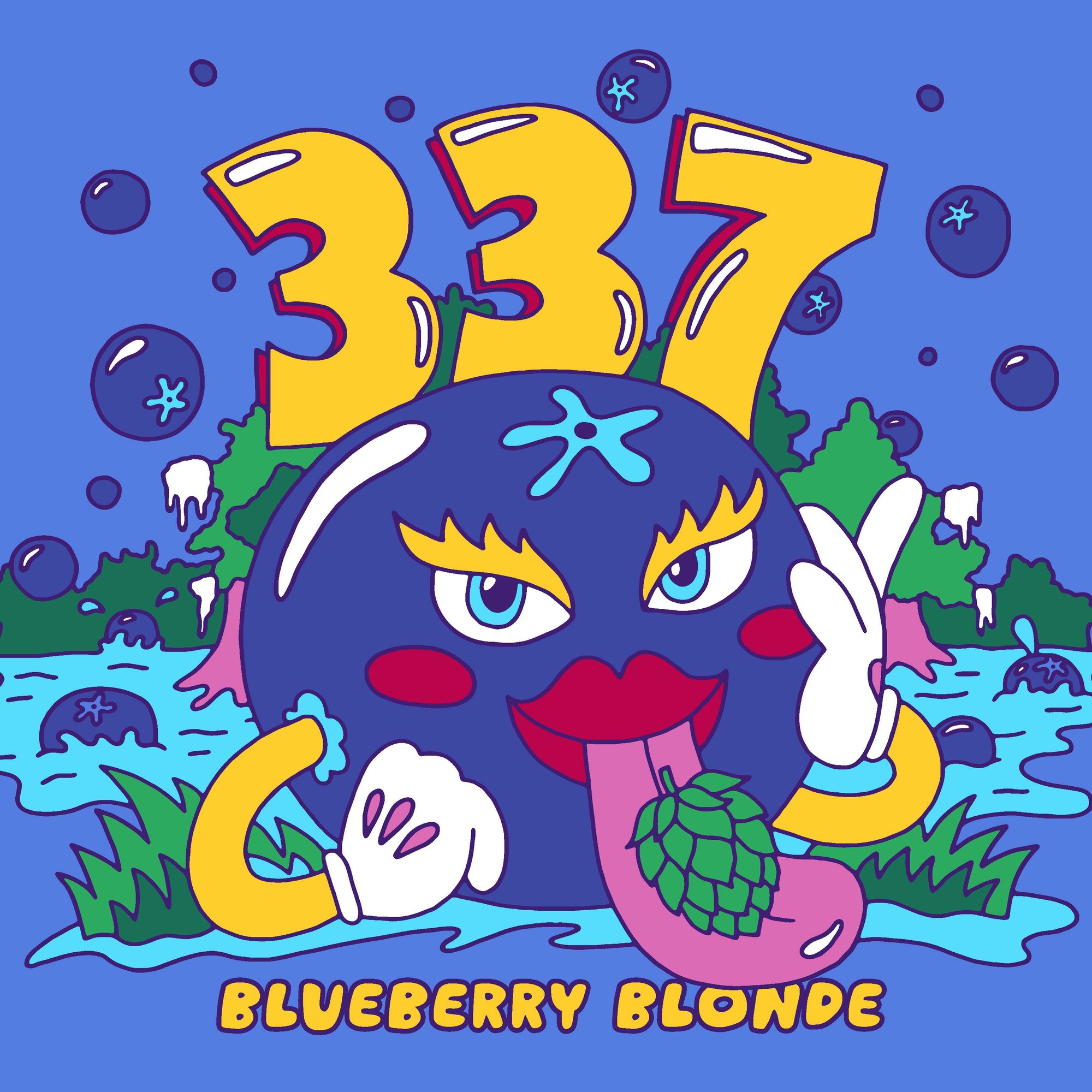 Adopted Dog Brewing 337 beer Label Full Size