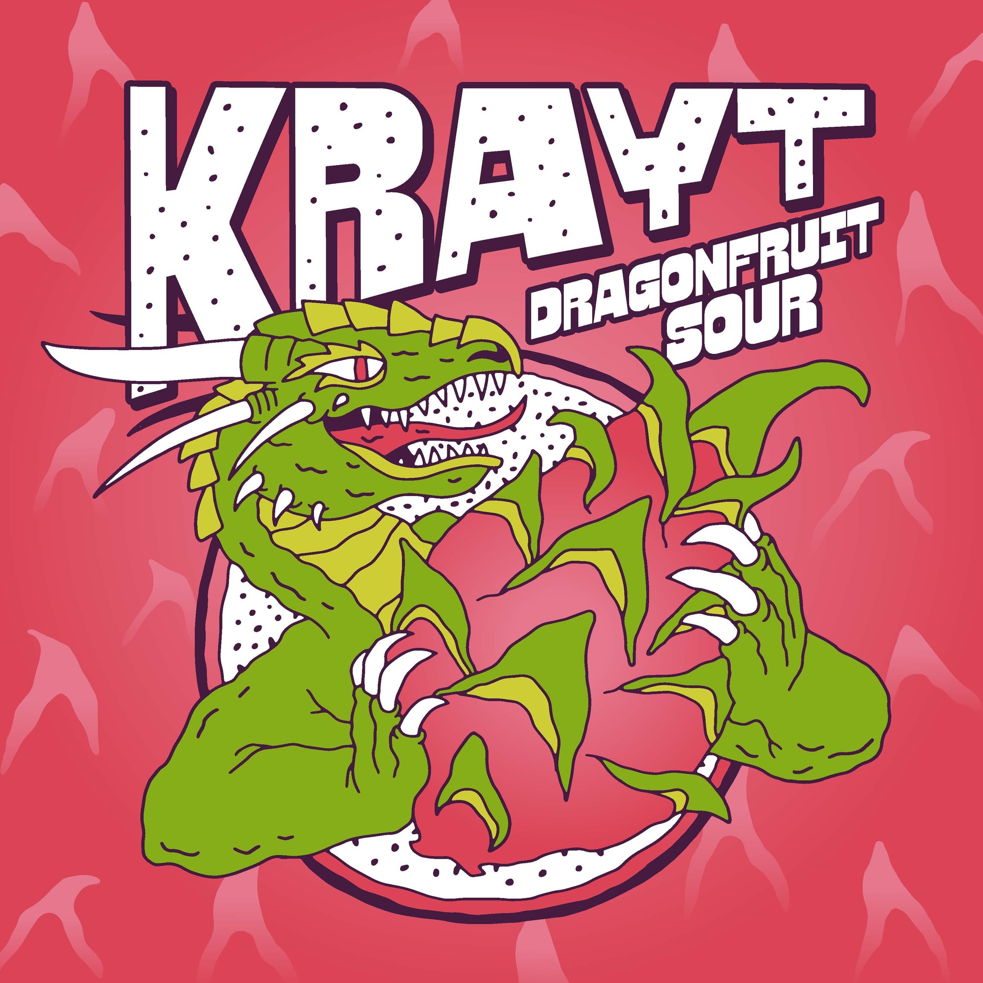 Adopted Dog Brewing Krayt beer Label Full Size