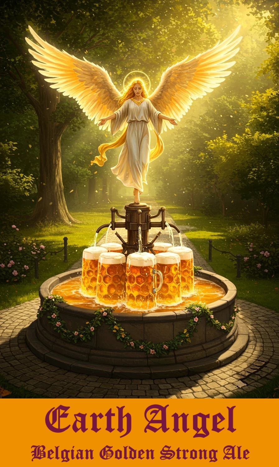 Old Mill Earth Angel beer Label Full Size