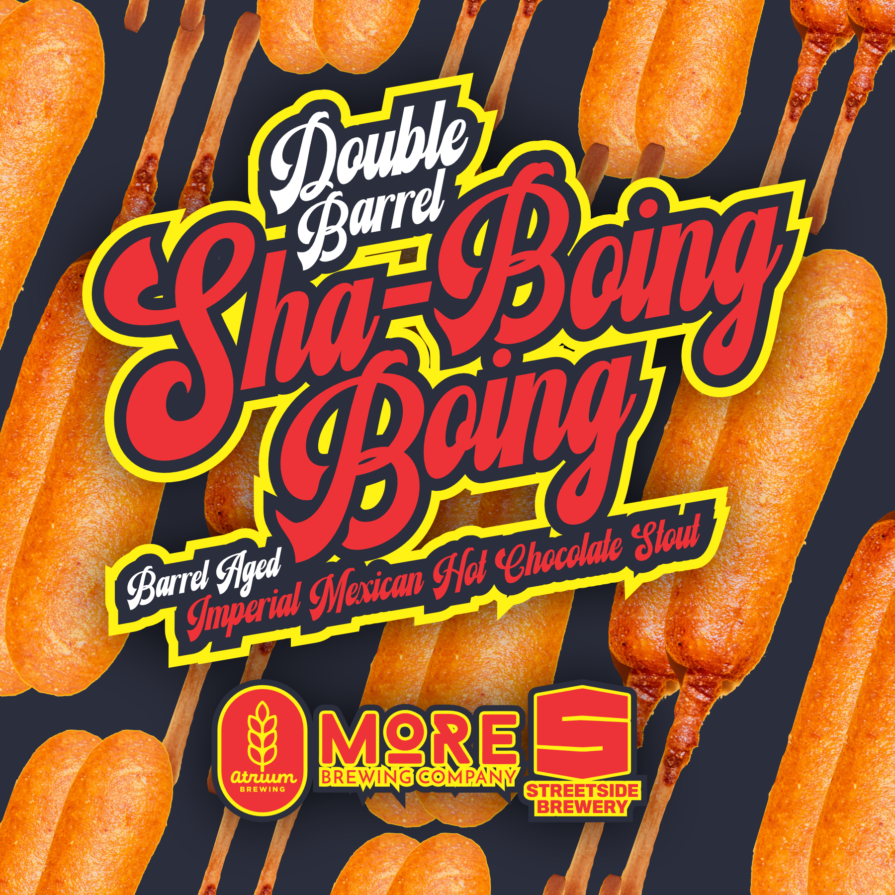 Atrium Double Barrel Sha Boing Boing beer Label Full Size