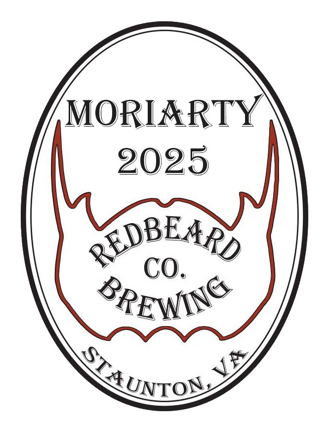Redbeard Brewing '25 Moriarty John J. Bowman Nutella S'mores beer Label Full Size