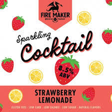 Firemaker Sparkling Kiwi Strawberry Cocktail beer Label Full Size
