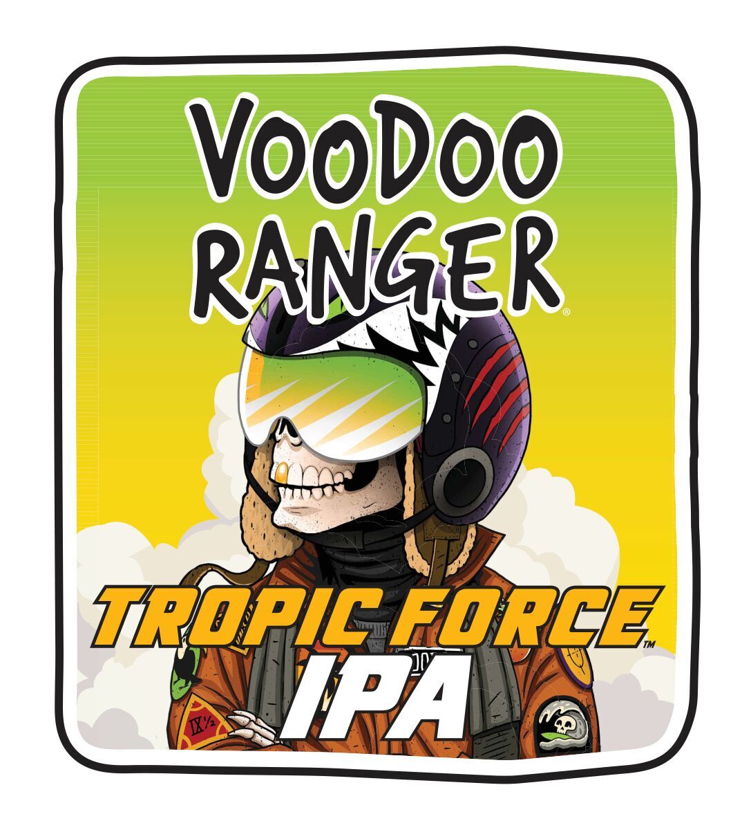 New Belgium Voodoo Ranger Tropic Force IPA beer Label Full Size