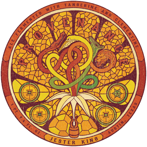 Jester King Provenance Tangerine Clementine beer Label Full Size