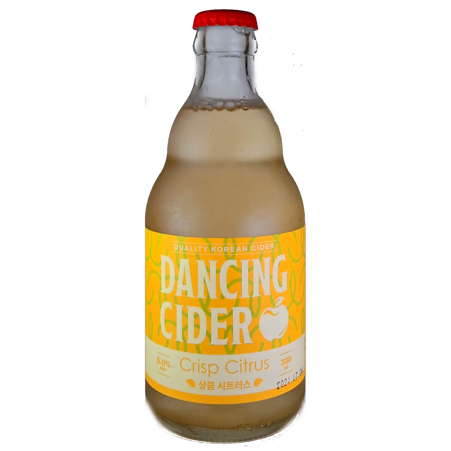 Dancing Cider Crisp Citrus beer Label Full Size