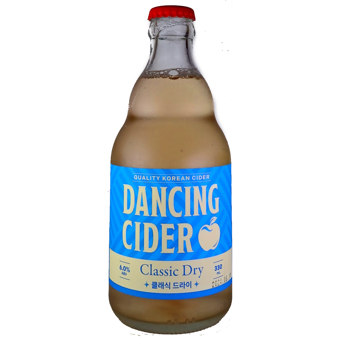 Dancing Cider Co. Classic Dry Apple beer Label Full Size